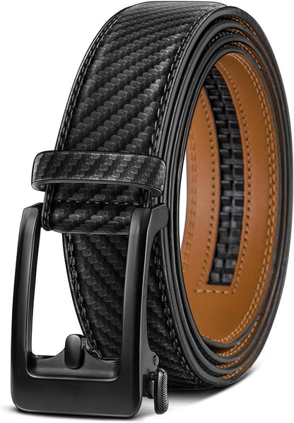 BULLIANT Men's Ratchet Belt Nontrimmable-Click Belt Adjustable for Men Gift Lightweight 1 3/8"