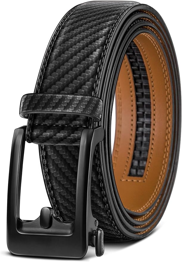BULLIANT Men's Ratchet Belt Nontrimmable-Click Belt Adjustable for Men Gift Lightweight 1 3/8"