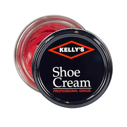 Kelly's Scarlet Shoe Polish 1.5 oz - Professional Leather Shoe Cream