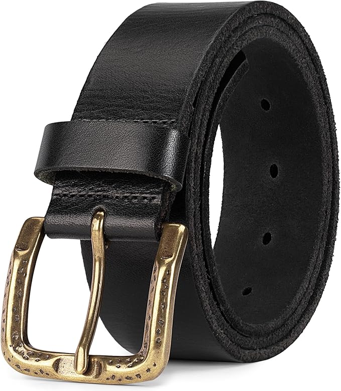 Thicken Full Grain Leather Mens Belt Heavy Duty Mens Work Belt Mens Belt High Hardness Buckle Packed In Gift Box