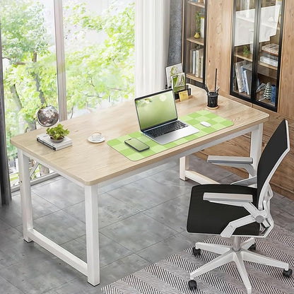 Non-Slip Desk Pad, Mouse Pad, Waterproof PU Leather Desk Protector, Large Desk Blotter, Easy Clean Laptop Desk Writing Mat for Work/Home/Decor(Green 31.5" x 12")