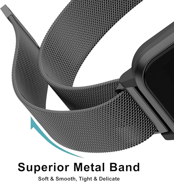 Vanjua 18mm 19mm 20mm 22mm Watch Band Quick Release Replacement Wristbands, Stainless Steel Metal Mesh Loop Adjustable Magnetic Replacement Straps Bands for Men Women