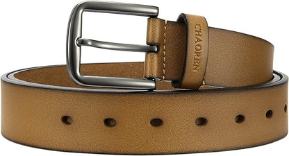 CHAOREN Mens Belts Leather - 35mm Genuine Leather Belt for Jeans - Men Gift for Casual Dress