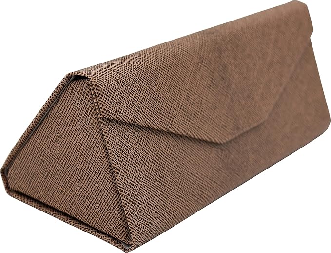 Real Sic Glasses Case for Men and Women - Magnetic Folding Hard Shell Sunglass Holder - Inspired by Solid Color
