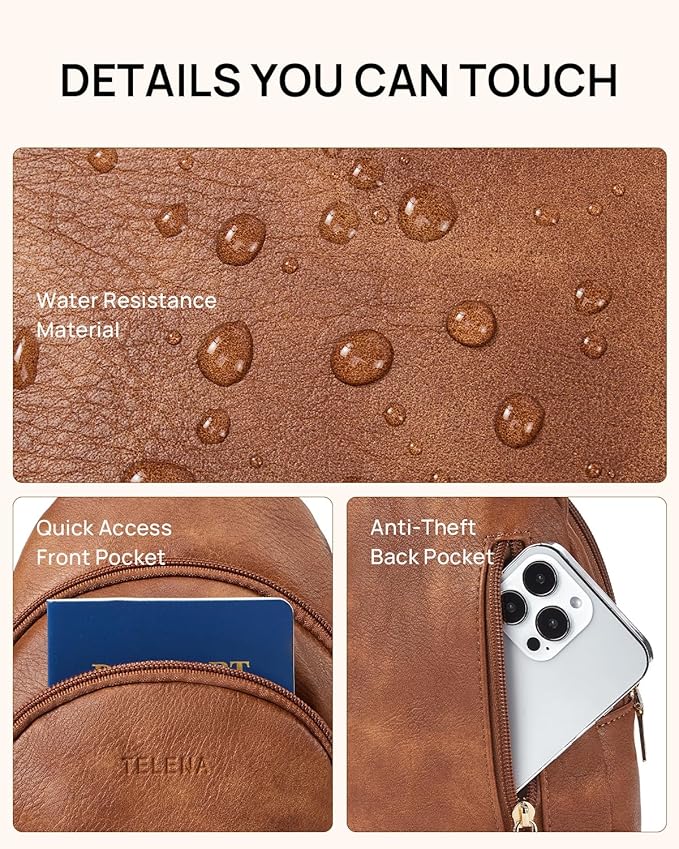 Telena Crossbody Bags for Women Leather Cross Body Sling Bag for Woman Travel