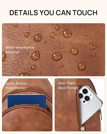 Telena Crossbody Bags for Women Leather Cross Body Sling Bag for Woman Travel