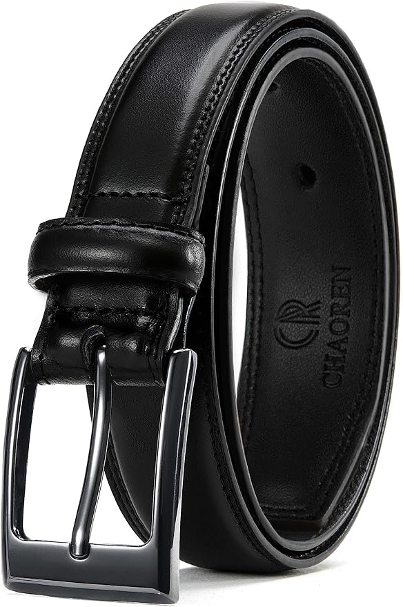 CHAOREN Mens Belts Leather Gift for Men - Ideal Match for Mens Dress Shoes
