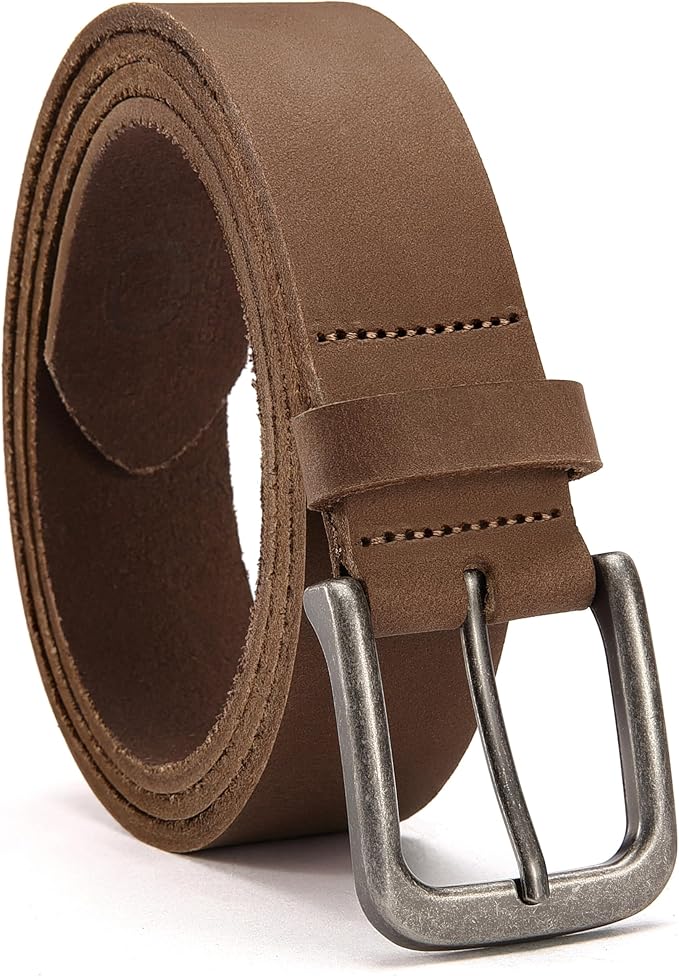 CHAOREN Mens Belts Leather - 35mm Genuine Leather Belt for Jeans - Men Gift for Casual Dress