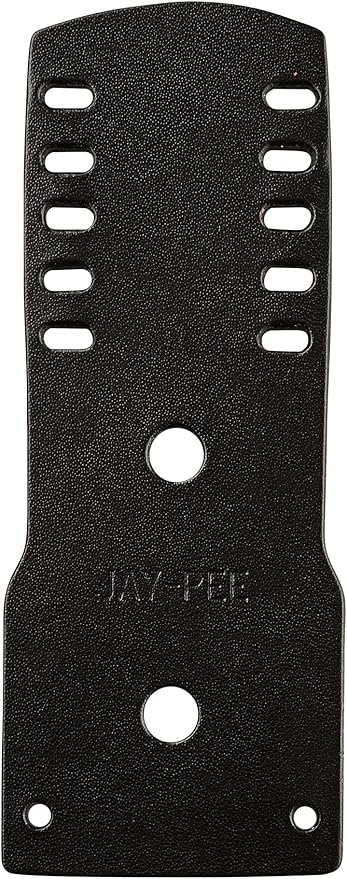 Jay-Pee Police Citation Badge Holder Name Tag Holder Five Bars Black Leather