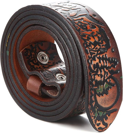Gelante Genuine Full Grain Leather Belt Strap without Belt Buckle
