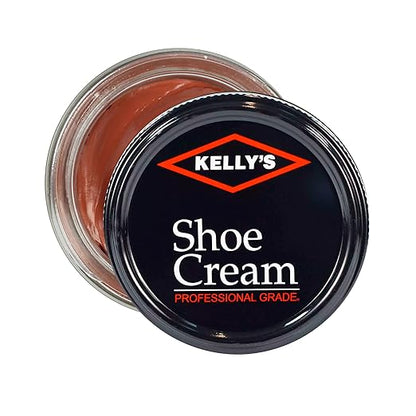 Kelly's London Tan Shoe Polish 1.5 oz - Professional Leather Shoe Cream