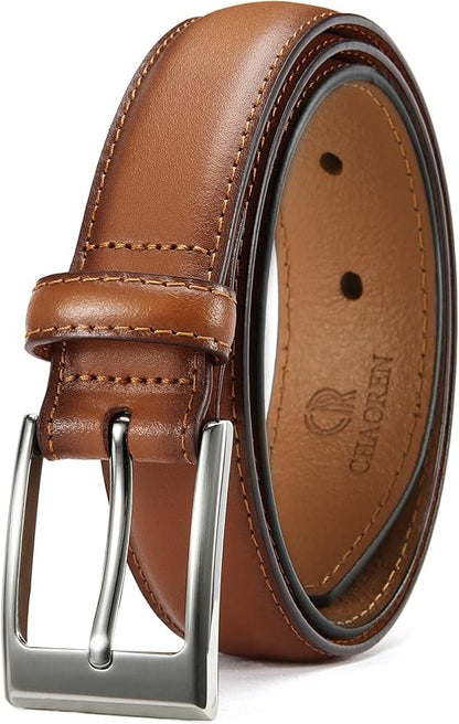 CHAOREN Mens Belts Leather Gift for Men - Ideal Match for Mens Dress Shoes