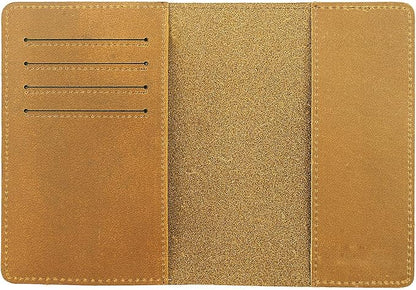 RFID Blocking Passport Holder Travel Wallet (Brown)