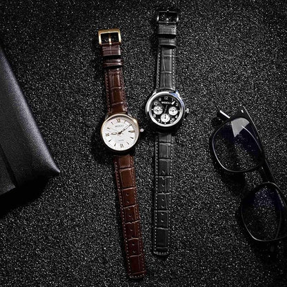 WOCCI Watch Bands, Top Grain Leather, Embossed Alligator Grain, Quick Release, Band Width 18mm 20mm 22mm