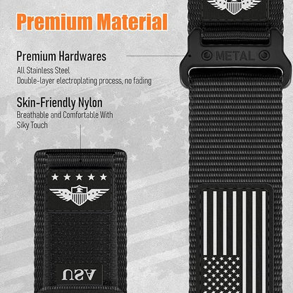 22mm Band Compatible with Samsung Galaxy Watch 3 Band 45mm/Galaxy Watch 46mm/Gear S3 Frontier/Classic for Men,Rugged Fabric Nylon Strap for Garmin Venu 3 2/Vivoactive 4/Forerunner 265/255,S