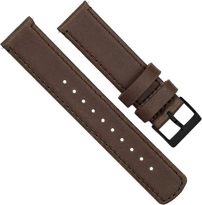 BARTON WATCH BANDS - Top Grain Leather Watch Bands Compatible with Apple Watch Models - 1, 2, 3, 4, 5, 6, 7, 8, 9, 10, SE, Ultra & Ultra 2