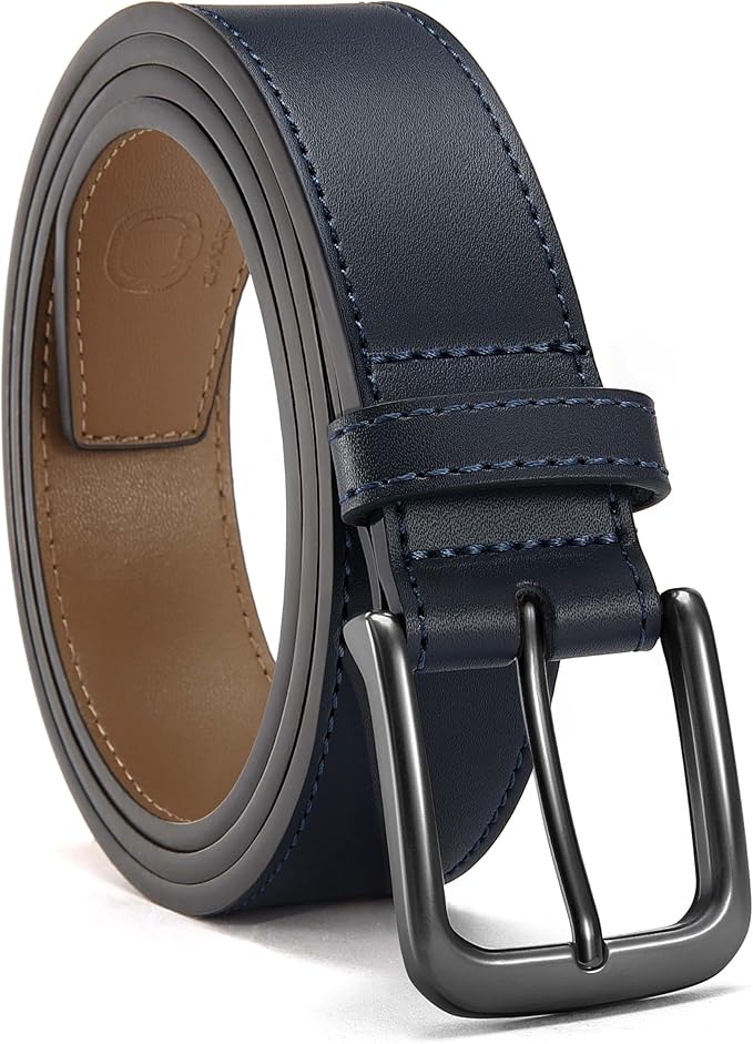 CHAOREN Mens Belts Leather - 35mm Genuine Leather Belt for Jeans - Men Gift for Casual Dress