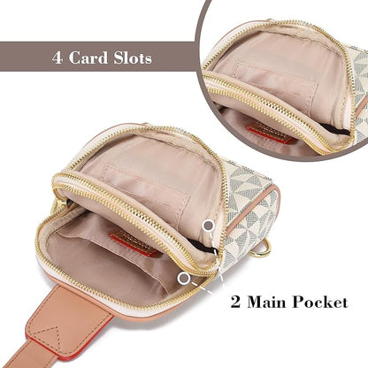 INICAT Small Sling Bag for Women Everyday & Travel Crossbody Bags Lightweight Cross Body Purses Vegan Leather