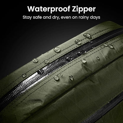 tomtoc 1.5L X-Pac Sling Bag with RFID Blocking, Crossbody Bag Minimalist Chest Shoulder Pack for Men/Women, Water-resistant Lightweight Casual Funny Pack for Travel, Daily Commute