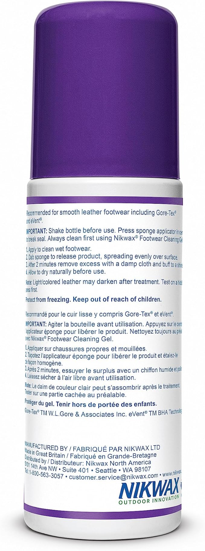 Nikwax Conditioner for Leather, Conditions, Restores, Revitalizes, Boot, Shoe and Footwear Care