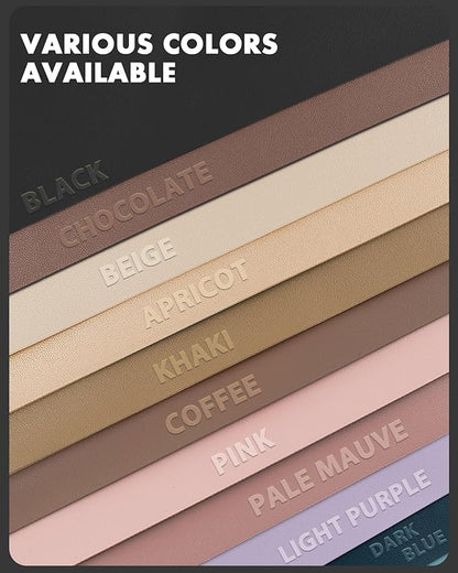 YSAGi Double-Sided Desk Pad, 31.5"x15.7"Leather Desk Mat, Eco Cork Desk Pad Protector,Large Mouse Pad,Waterproof Desk Blotter for Office/Home(Dark Blue)