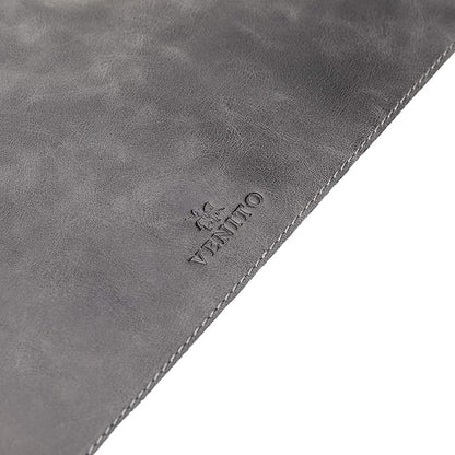 Venito Premium Leather Desk Mat (36 X 19 inch) - Large Computer Desk Mat for Home Office Accessories (Faded Gray)*