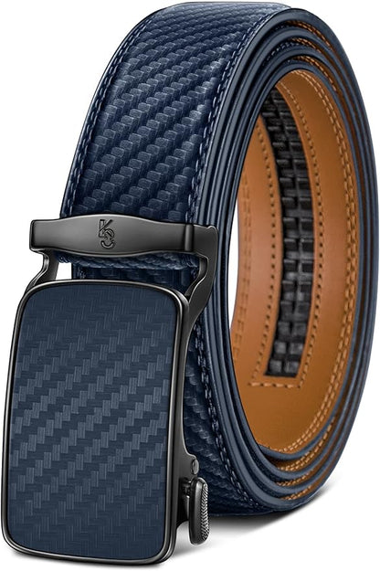 BULLIANT Men's Ratchet Belt Nontrimmable-Click Belt Adjustable for Men Gift Lightweight 1 3/8"