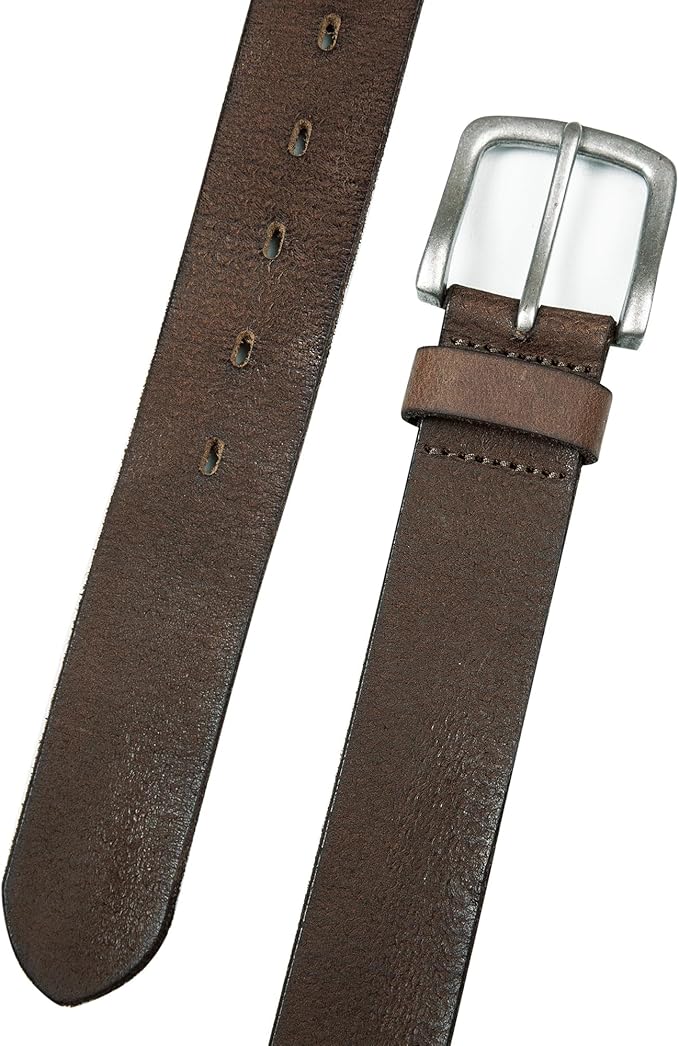 Lucky Brand Men's Jeans Leather Belt| Classic| Casual| Dress| Everyday| American Heritage| Genuine Leather| Metal Buckle