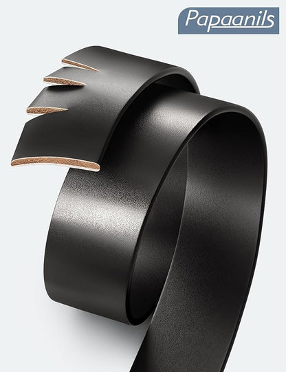 Mens Dress Belt,Genuine Casual Leather Belts for Men 1.5" Width