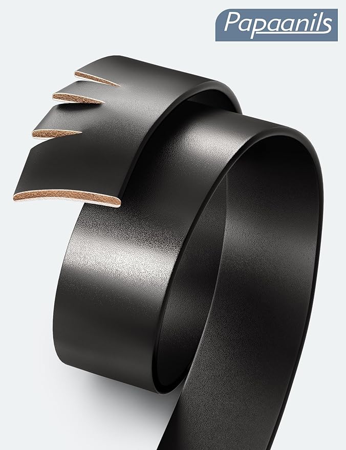 Mens Dress Belt,Genuine Casual Leather Belts for Men 1.5" Width