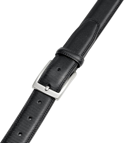 MILORDE Men's Genuine Leather Dress Belt, Handmade, 100% Cow Leather, Fashion & Classic Designs for Work Business and Casual