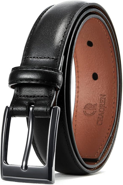 CHAOREN Mens Belts Leather Gift for Men - Ideal Match for Mens Dress Shoes
