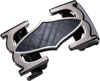 Dubulle Designer Ratchet Belt for Men Leather Fashion Adjustable Automatic Buckle Sliding Removable Dress Casual