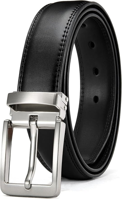 CHAOREN Mens Belt Leather - 1 3/8" Dress Belts for Men - Considerate Gift for Work Business Casual Jeans