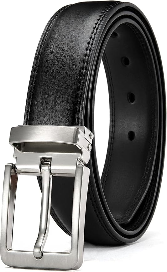 CHAOREN Mens Belt Leather - 1 3/8" Dress Belts for Men - Considerate Gift for Work Business Casual Jeans
