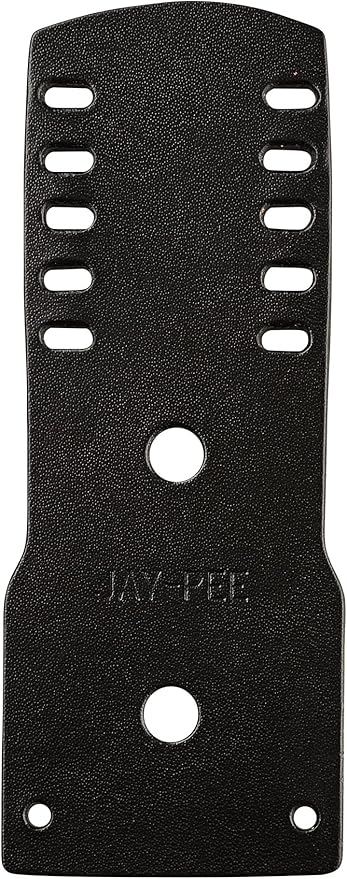 Jay-Pee Police Citation Badge Holder Name Tag Holder Five Bars Black Leather