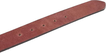 F&L CLASSIC Belt for buckle men Snap on Strap Full Grain One Piece Leather no buckle,1 1/2" Wide, USA