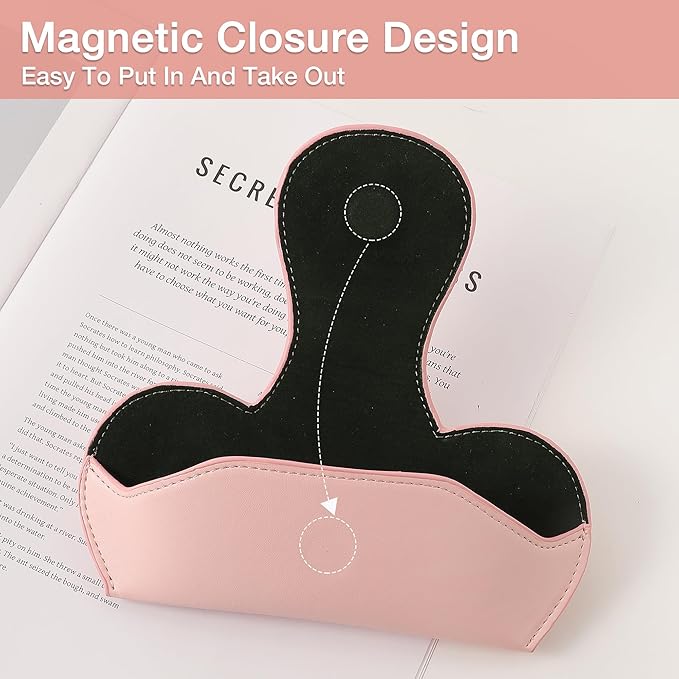 KINIVA Sunglass Clip & Holder, Magnetic Glasses Case for Car Organizer