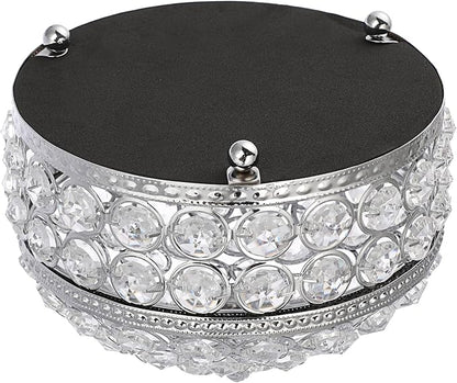 Hipiwe Crystal Mirrored Jewelry Box Trinket Organizer Box Luxury Decorative Ring Box Earrings Storage Holder Keepsake Box Birthday Christmas Gift for Women, X-Large