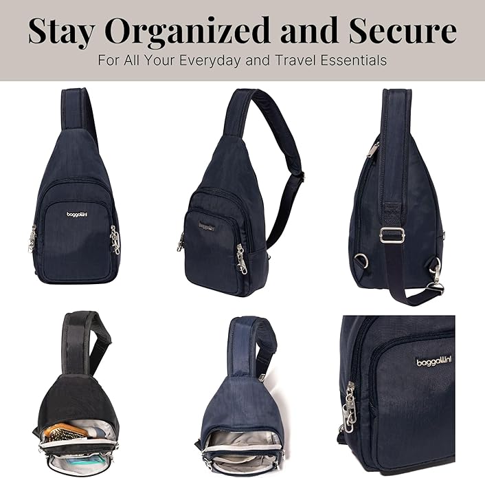 Baggallini womens Securtex Anti-theft Daytripper Sling