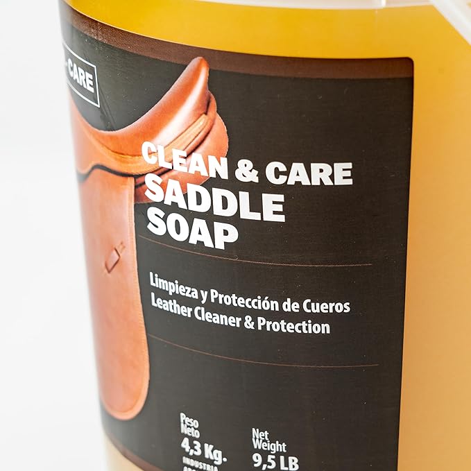 EQUI - CARE: Clean & Care Saddle Soap, Glycerin-Based soap with Added Moisturizers Designed to Clean and Condition Leather. Keep Your Leather tack and Equipment in top Condition.