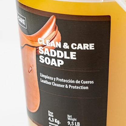 EQUI - CARE: Clean & Care Saddle Soap, Glycerin-Based soap with Added Moisturizers Designed to Clean and Condition Leather. Keep Your Leather tack and Equipment in top Condition.