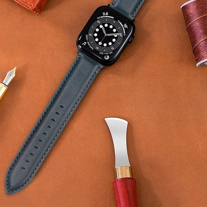 OTTOODY Leather Watch Bands Quick Release, Elegant Top Grain Leather Watch Straps for Men & Women, Choice of Color & Width - 18mm, 19mm, 20mm, 21mm or 22mm Wristbands Bracelet for Watch & Smartwatch