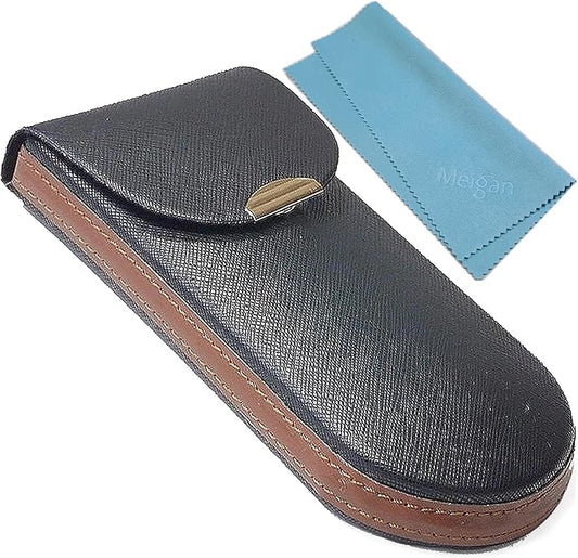 M-world Slim, Light, semi- Hard, Eye Glasses Case (Black)