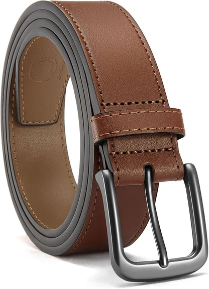 CHAOREN Mens Belts Leather - 35mm Genuine Leather Belt for Jeans - Men Gift for Casual Dress