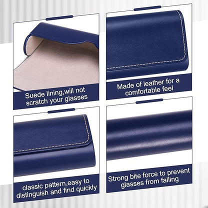 6Pack Glasses Case, Eyeglasses Case Hard Shell, Lightweight Portable Case for Sunglasses Eye Glasses Case with Cleaning Cloth