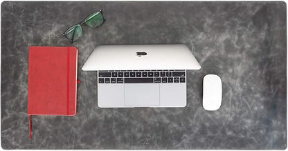 Venito Premium Leather Desk Mat (36 X 19 inch) - Large Computer Desk Mat for Home Office Accessories (Faded Gray)*