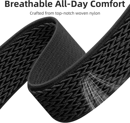 GEAK 18mm Quick Release Replacement Wristband Compatible with Garmin Venu 3S Watch Band, Soft Nylon Breathable Sport Strap for Venu 2S /Vivoactive 4S Watch Band/Forerunner 265s/255s Men Women