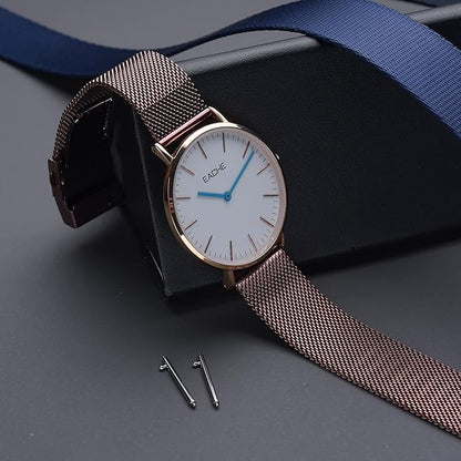 EACHE Stainless Steel Mesh Watch Band for Men Women, Quick Release Mesh Watch Straps 12mm 14mm 16mm 18mm 20mm 22mm
