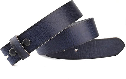 F&L CLASSIC Belt for buckle men Snap on Strap Full Grain One Piece Leather no buckle,1 1/2" Wide, USA